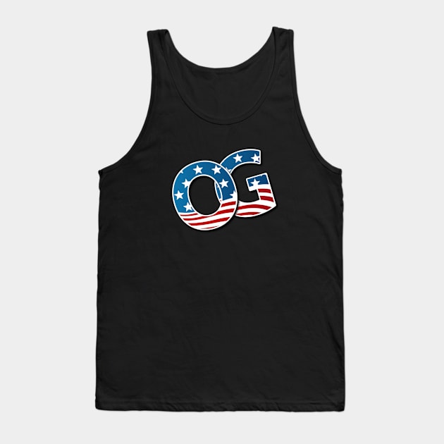 USA Flag Patriotic OG Tank Top by Duds4Fun